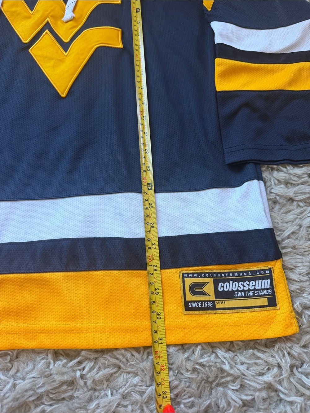 West Virginia University Hockey Jersey - Picture 3 of 5